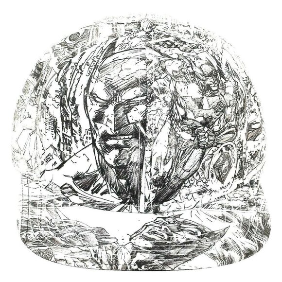 NWT DC Comics Batman Jim Lee Pencil Art LIMITED EDITION Snapback Cap - Picture 1 of 12